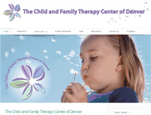 Tablet Screenshot of childfamilytherapyofdenver.com